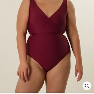 Aulieude Tamara Reversible Bikini Bottoms Plum/burnt Sienna